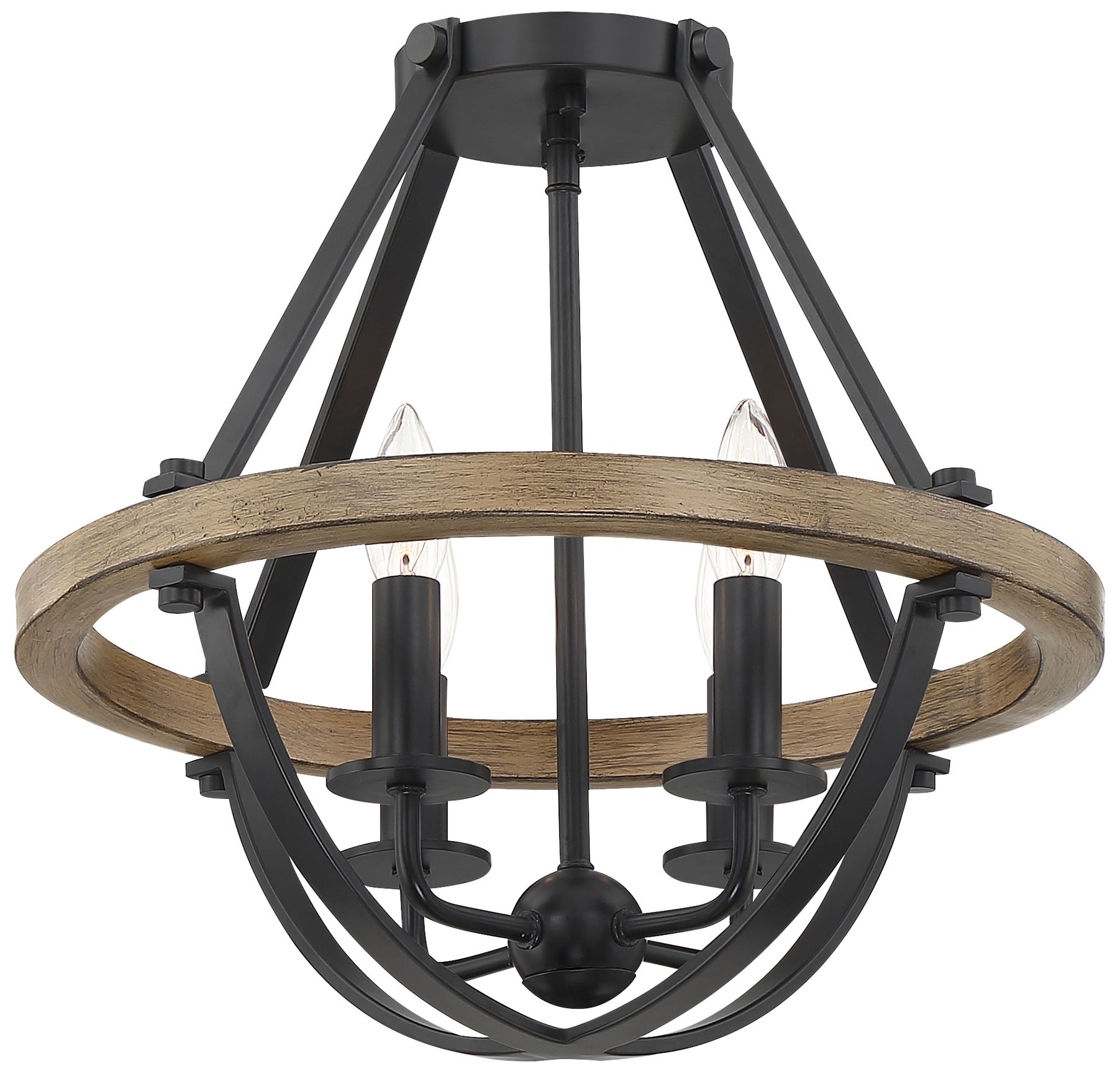 Image 7 Quoizel Bartlett 16" Wide Earth Black 4-Light Ceiling Light more views