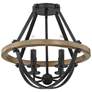 7_Quoizel Bartlett 16" Wide Earth Black 4-Light Ceiling Light more views