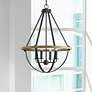Thumbnail1 of Quoizel Bartlett 22" Wide Earth Black 4-Light Pendant Light