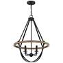Thumbnail3 of Quoizel Bartlett 22" Wide Earth Black 4-Light Pendant Light more views