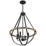 Thumbnail4 of Quoizel Bartlett 22" Wide Earth Black 4-Light Pendant Light more views