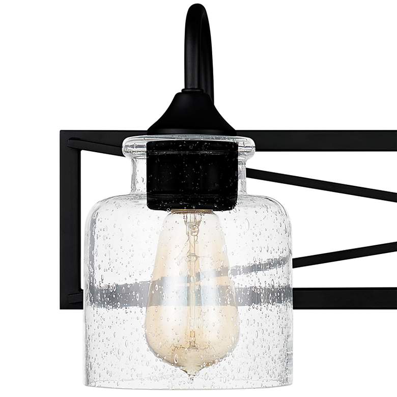 Image 4 Quoizel Bartley 24" Wide Matte Black 3-Light Bath Light more views