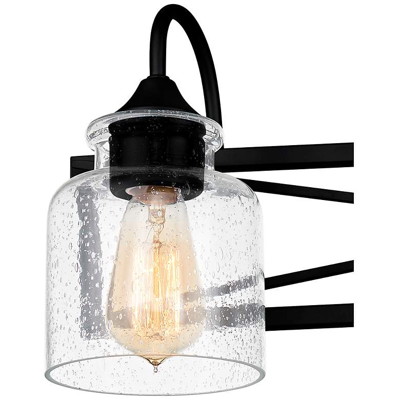 Image 5 Quoizel Bartley 24" Wide Matte Black 3-Light Bath Light more views