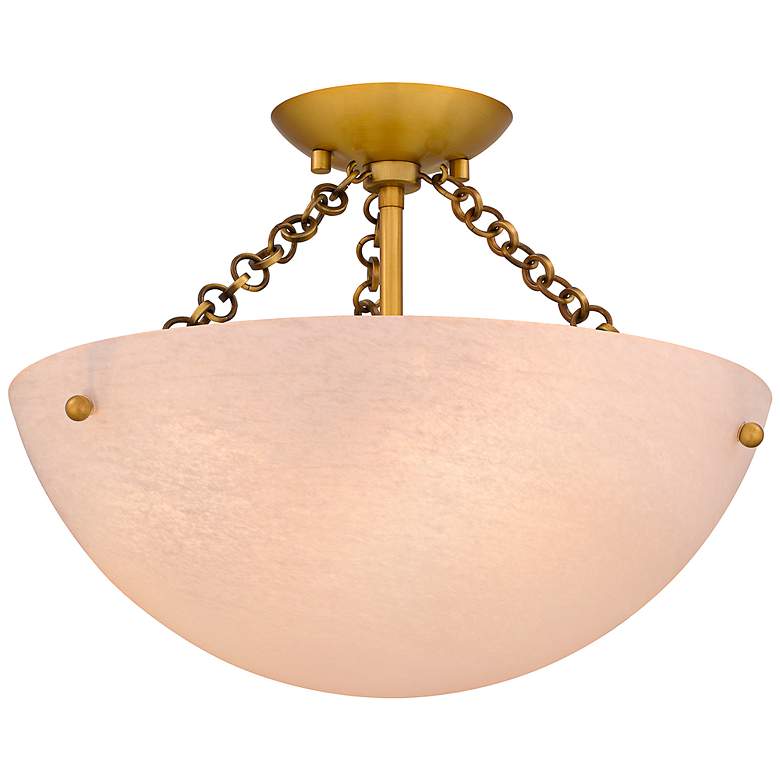 Image 2 Quoizel Baylor 15" Wide Brushed Gold Ceiling Light