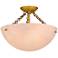 Quoizel Baylor 15" Wide Brushed Gold Ceiling Light