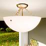 Quoizel Baylor 15" Wide Brushed Gold Ceiling Light