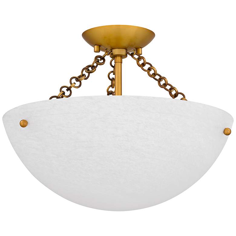Image 3 Quoizel Baylor 15" Wide Brushed Gold Ceiling Light more views