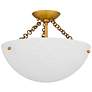 Quoizel Baylor 15" Wide Brushed Gold Ceiling Light