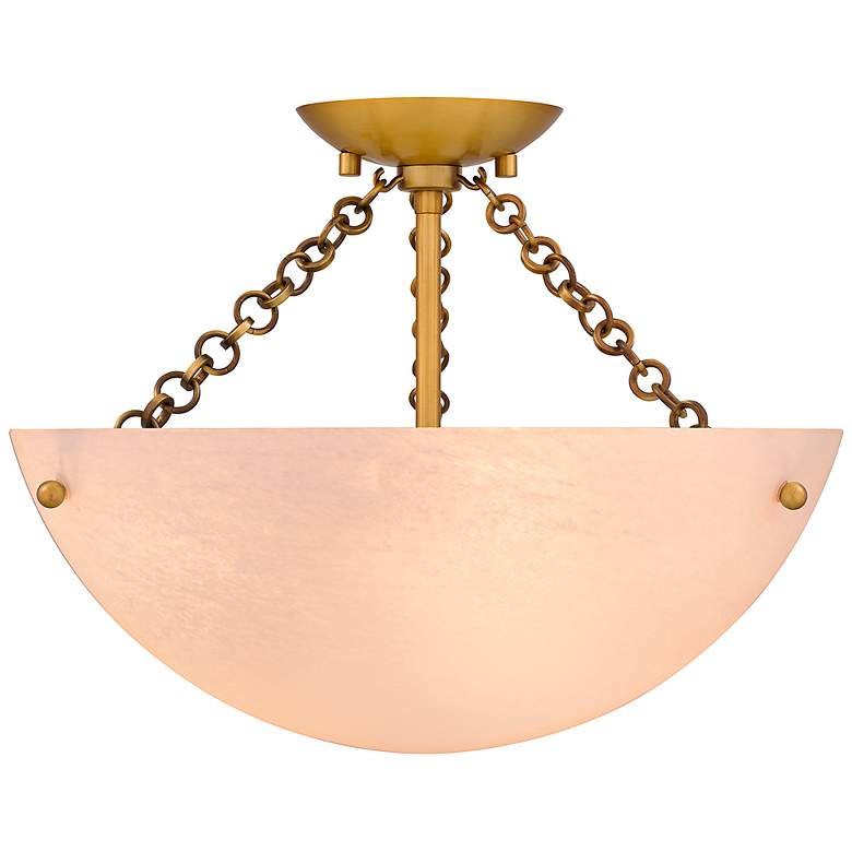 Image 4 Quoizel Baylor 15" Wide Brushed Gold Ceiling Light more views