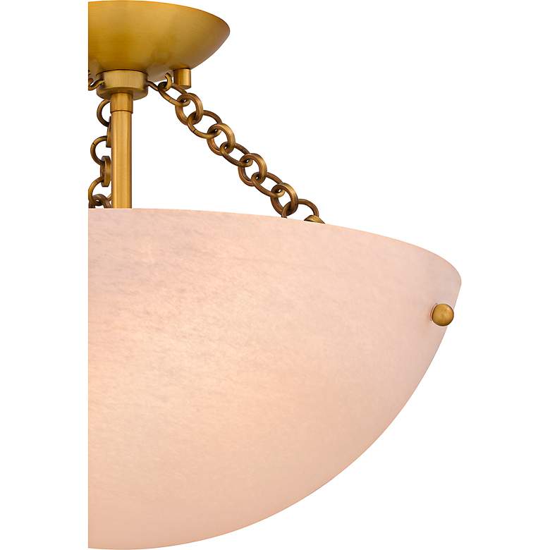 Image 7 Quoizel Baylor 15" Wide Brushed Gold Ceiling Light more views
