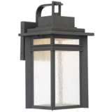 Quoizel Beacon 16 3/4&quot; High Black LED Outdoor Wall Light