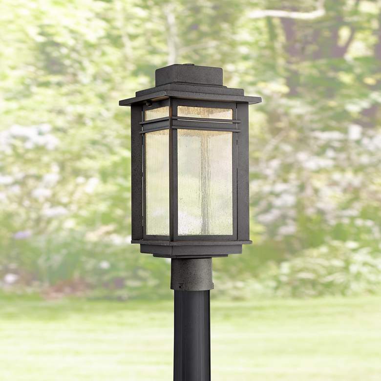 Quoizel Beacon 18 3/4&quot; High Black LED Outdoor Post Light
