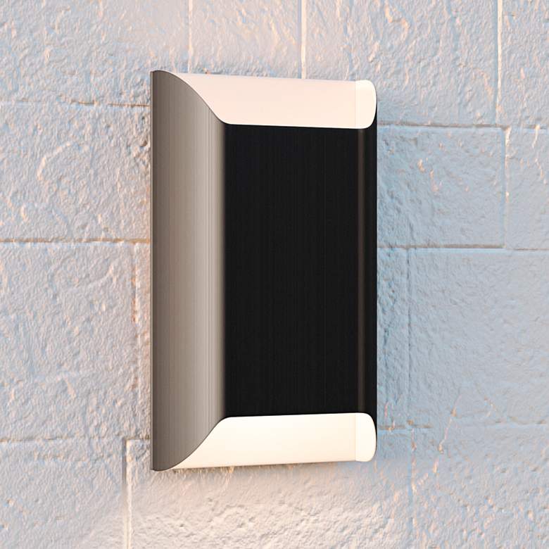 Image 2 Quoizel Becklow 12" High Matte Black Outdoor LED Wall Light