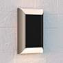 Quoizel Becklow 12" High Matte Black Outdoor LED Wall Light in scene