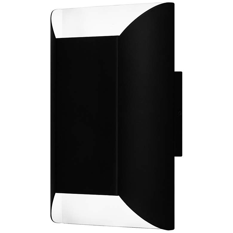 Image 4 Quoizel Becklow 12" High Matte Black Outdoor LED Wall Light more views