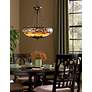 4_Quoizel Belle Fleur 23" Wide Tiffany-Style 4-Light Glass Chandelier more views