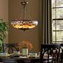 5_Quoizel Belle Fleur 23" Wide Tiffany-Style 4-Light Glass Chandelier more views