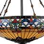 6_Quoizel Belle Fleur 23" Wide Tiffany-Style 4-Light Glass Chandelier more views