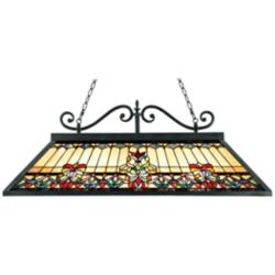 Quoizel Belle Fleur 48" Wide Bronze Kitchen Island Light Chandelier