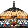 Quoizel Belle Fleur Tiffany-Style Floor Lamp