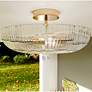 1_Quoizel Belmond 15 3/4" Wide Brushed Gold Ceiling Light