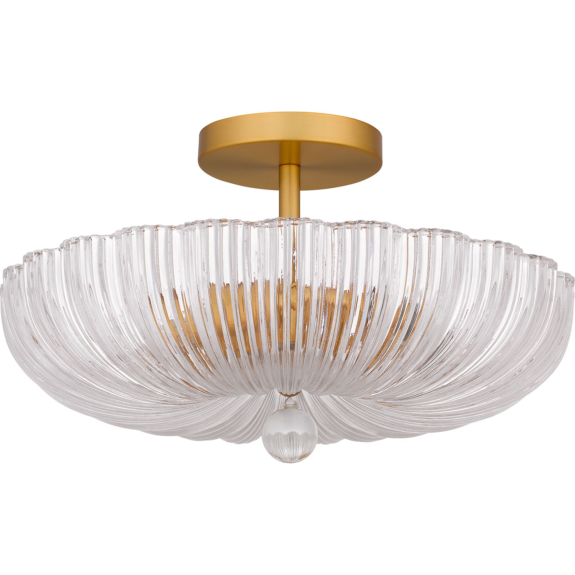 Image 3 Quoizel Belmond 15 3/4" Wide Brushed Gold Ceiling Light more views