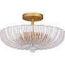 3_Quoizel Belmond 15 3/4" Wide Brushed Gold Ceiling Light more views