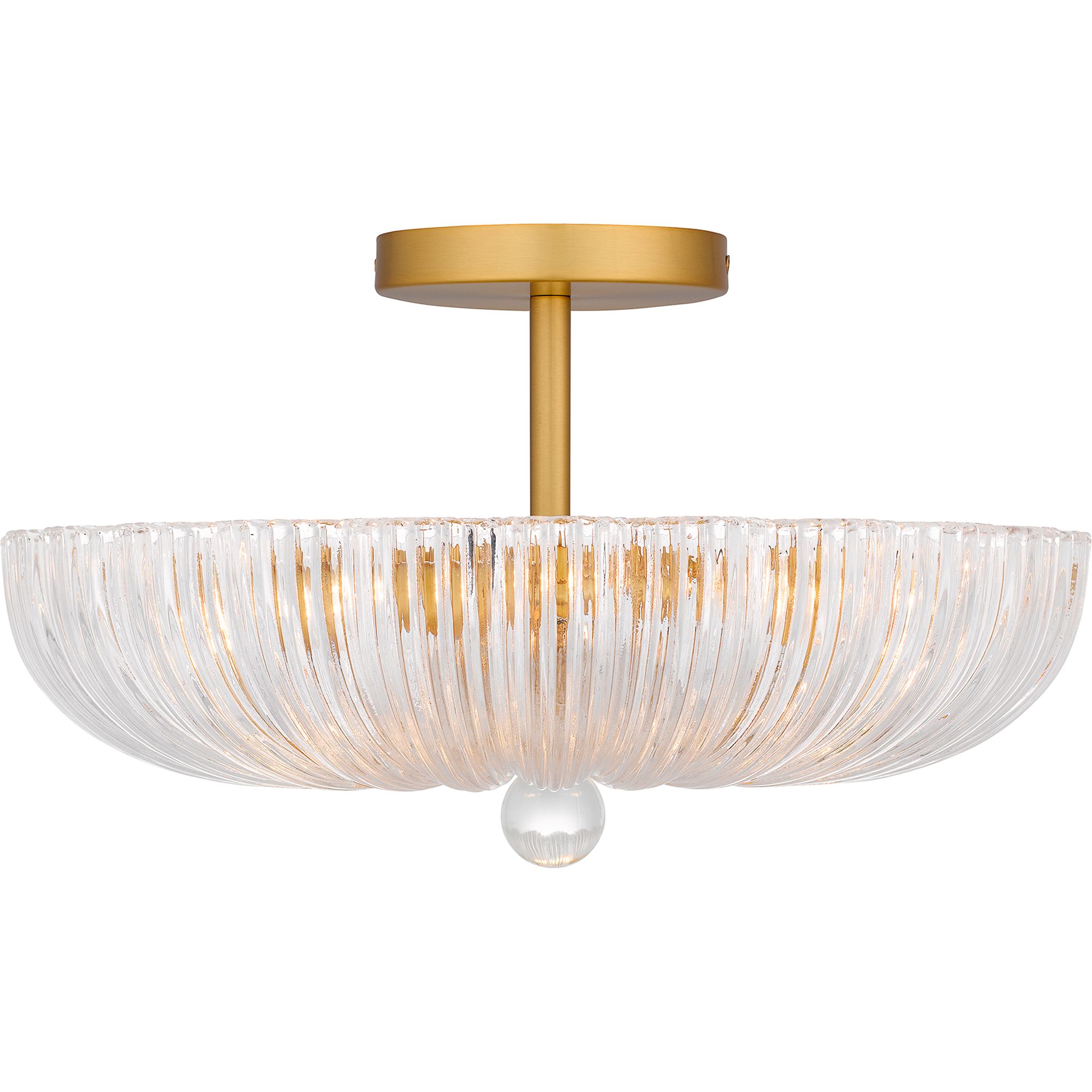 Image 4 Quoizel Belmond 15 3/4" Wide Brushed Gold Ceiling Light more views