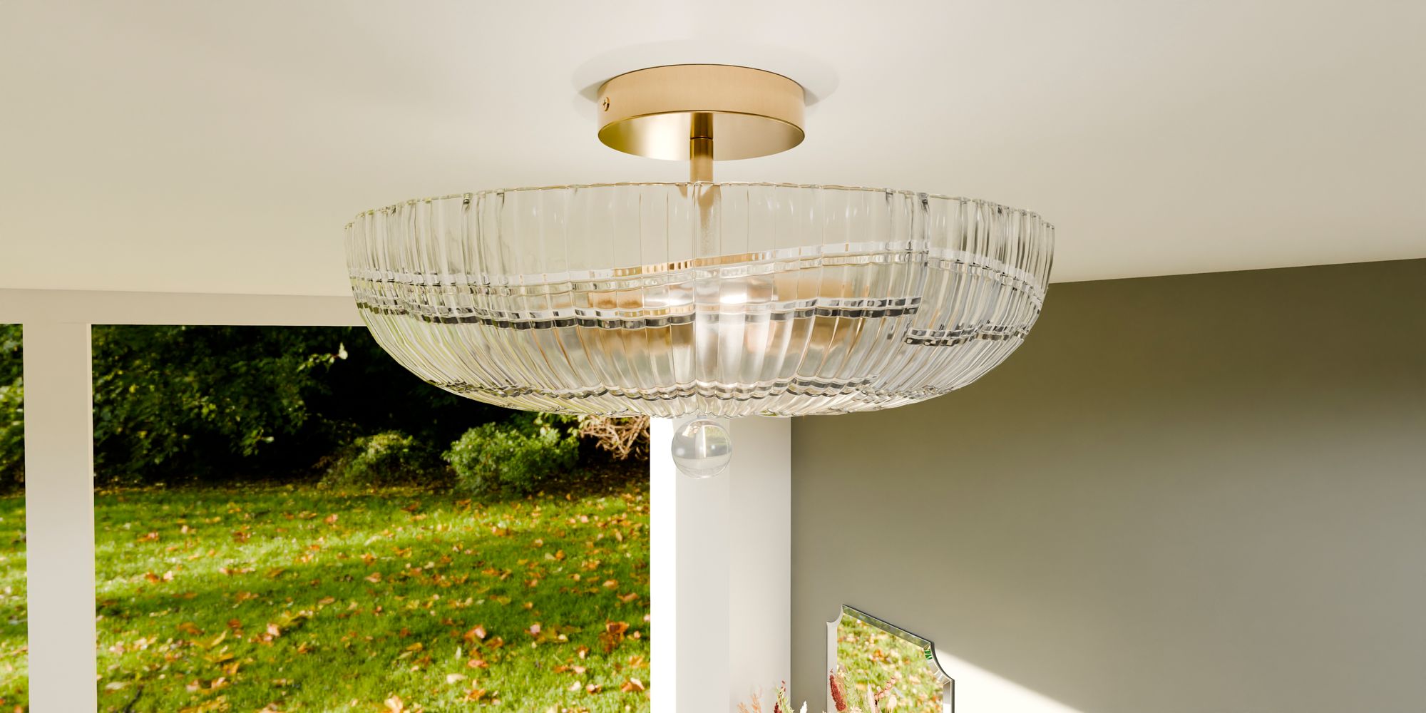 Image 7 Quoizel Belmond 15 3/4" Wide Brushed Gold Ceiling Light more views