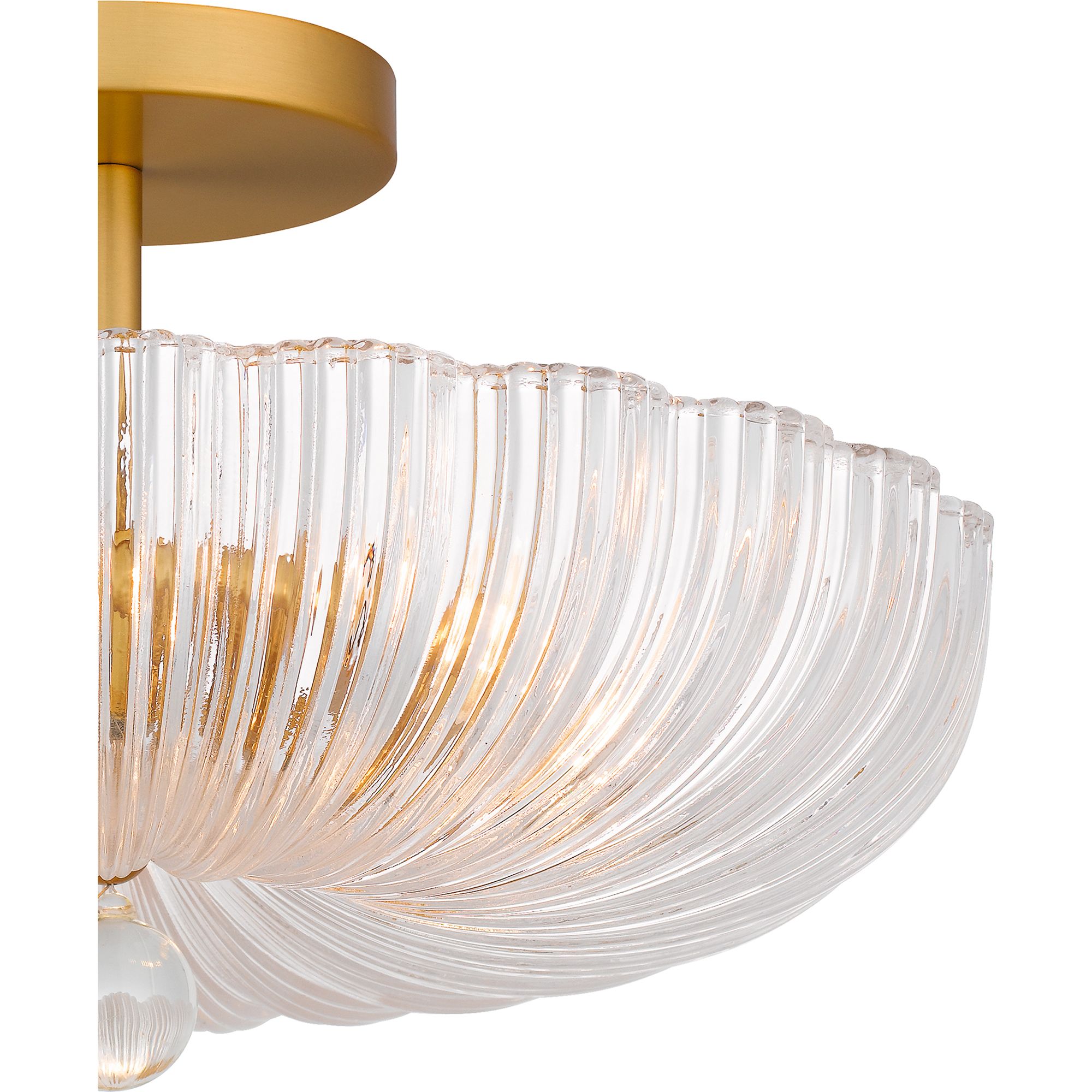 Quoizel Belmond 15 3/4" Wide Brushed Gold Ceiling Light