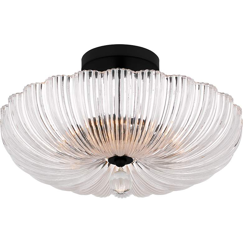 Image 6 Quoizel Belmond 15 3/4"W Matte Black 3-Light Ceiling Light more views