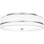 1_Quoizel Belotte 15" Wide Brushed Nickel Ceiling Light