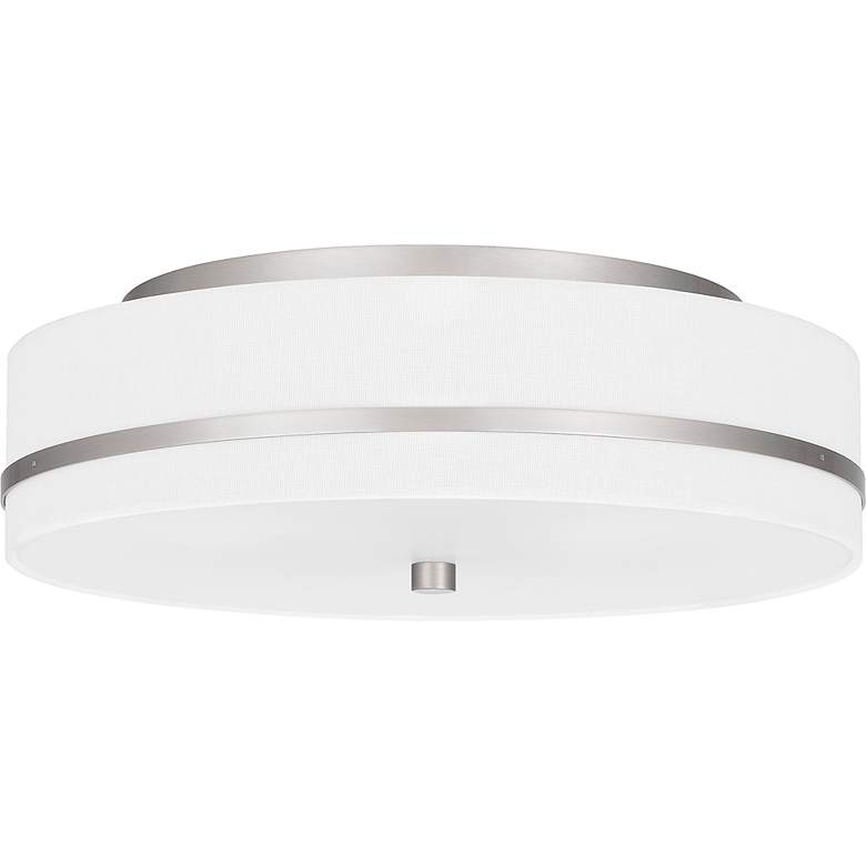 Image 2 Quoizel Belotte 15" Wide Brushed Nickel Ceiling Light more views