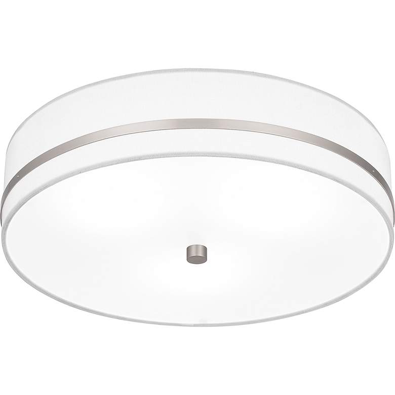Image 4 Quoizel Belotte 15" Wide Brushed Nickel Ceiling Light more views