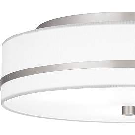 Image5 of Quoizel Belotte 15" Wide Brushed Nickel Ceiling Light more views
