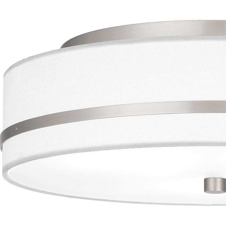 Image 5 Quoizel Belotte 15" Wide Brushed Nickel Ceiling Light more views