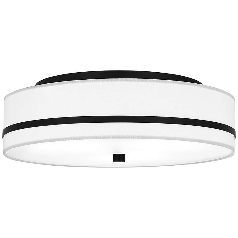 Image 1 Quoizel Belotte 15" Wide Brushed Nickel Ceiling Light