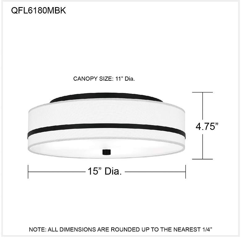 Image 6 Quoizel Belotte 15" Wide Brushed Nickel Ceiling Light more views