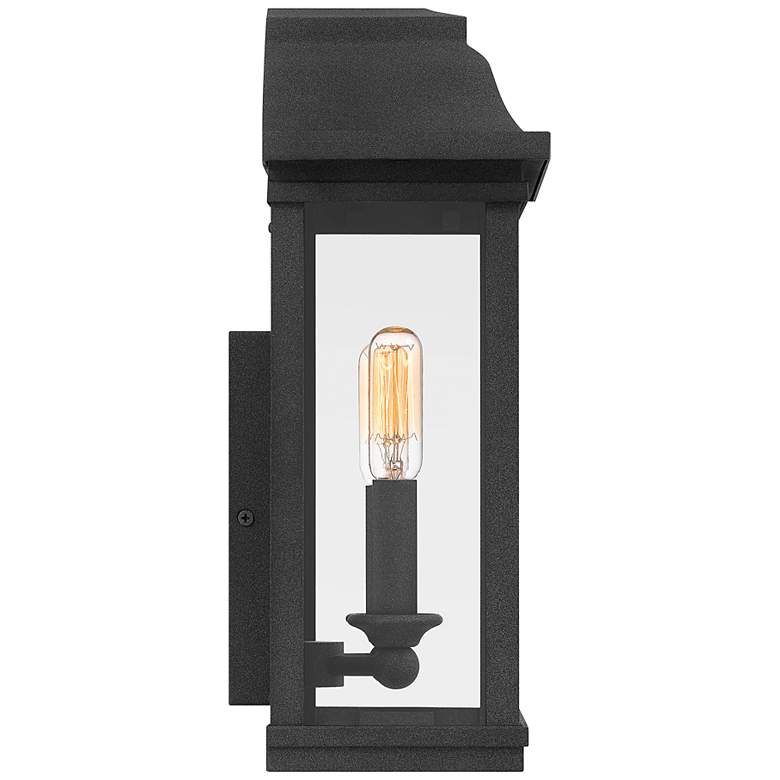Image 5 Quoizel Berkley 14 1/4" High Mottled Black 2-Light Outdoor Wall Light more views