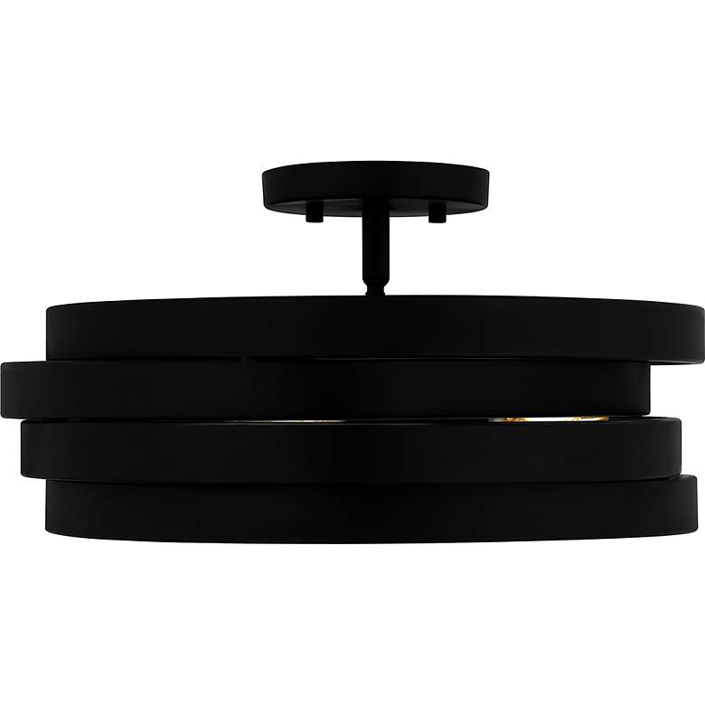 Image 5 Quoizel Berner 16" Wide Matte Black Ceiling Light more views