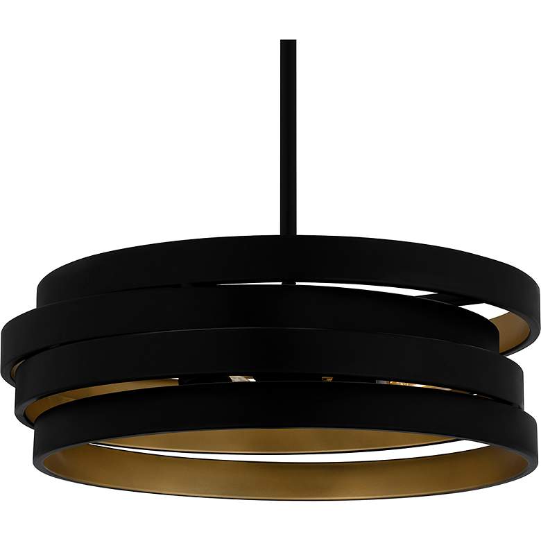 Image 5 Quoizel Berner 16" Wide Matte Black Pendant Light more views