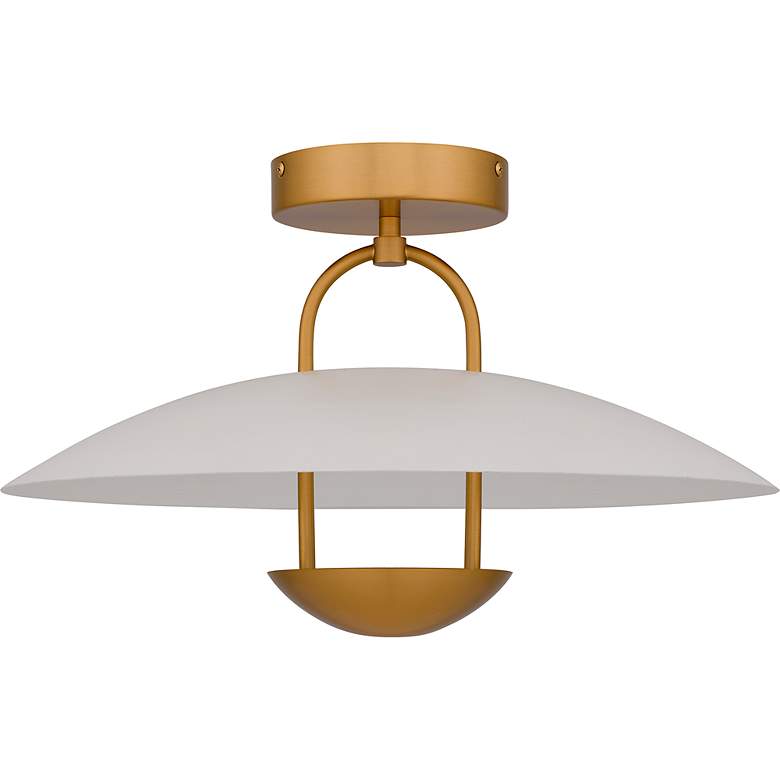 Image 2 Quoizel Bingham 18" Wide Brushed Gold LED Ceiling Light more views