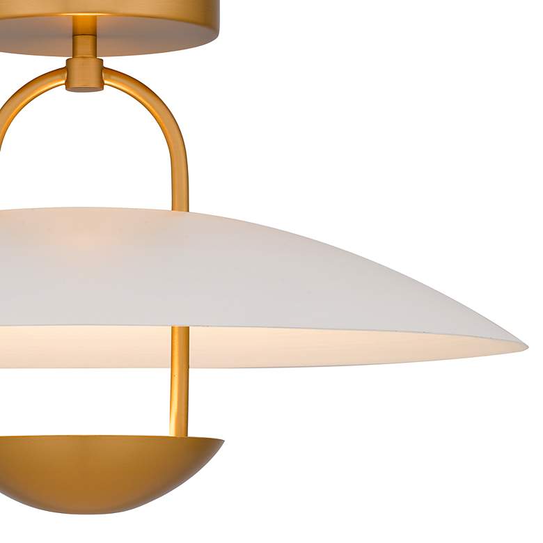 Image 5 Quoizel Bingham 18" Wide Brushed Gold LED Ceiling Light more views