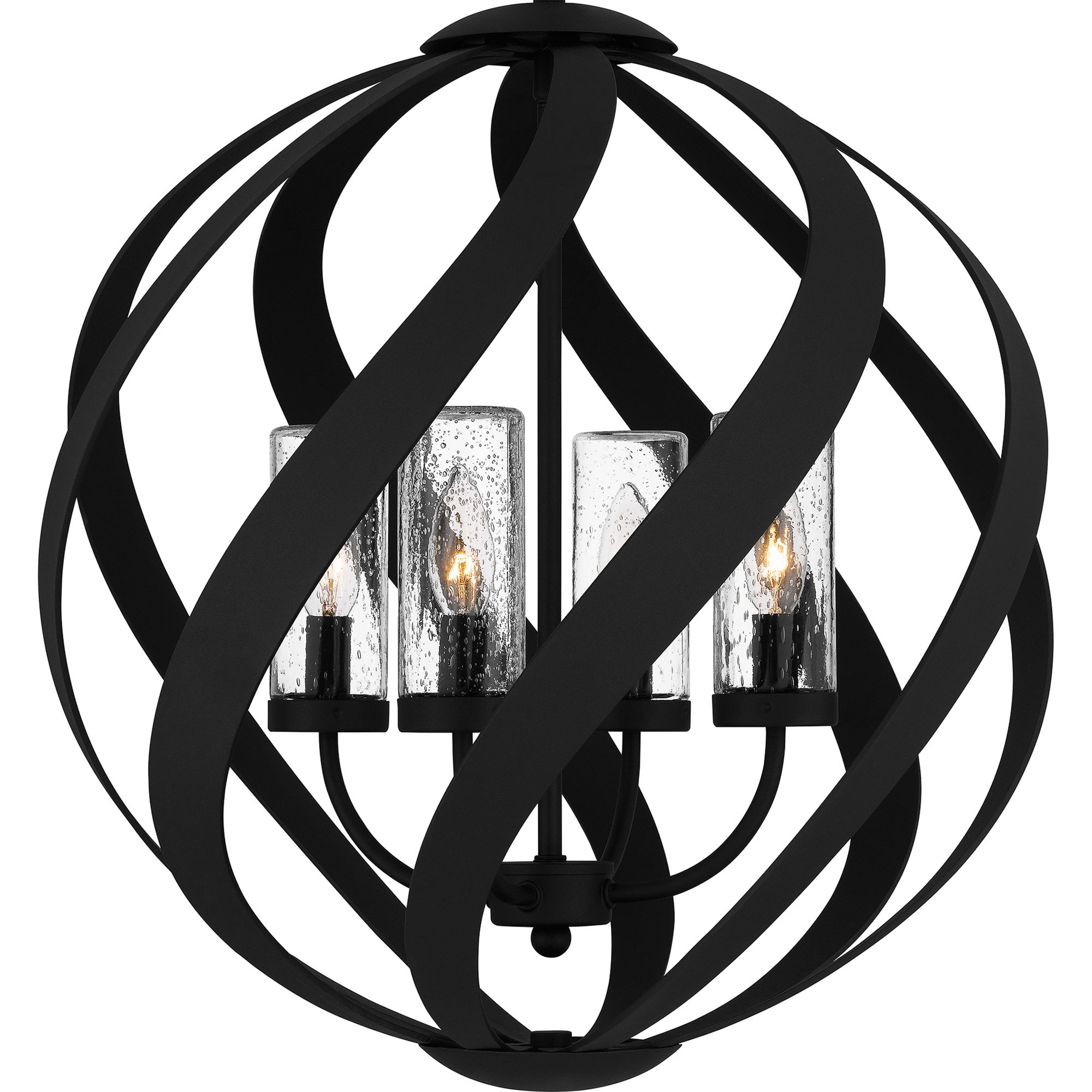 Image 7 Quoizel Blacksmith 19 1/2" Wide Earth Black 4-Light Pendant more views