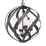 2_Quoizel Blacksmith 19 1/2" Wide Earth Black 4-Light Pendant more views