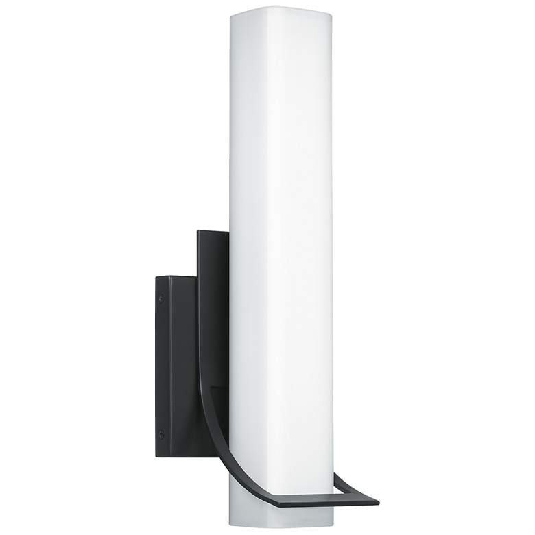 Image 1 Quoizel Blade 13 1/2" High Earth Black LED Wall Sconce