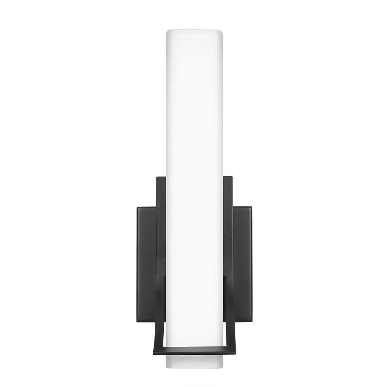 Image 2 Quoizel Blade 13 1/2" High Earth Black LED Wall Sconce more views