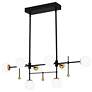 3_Quoizel Blaire 39 1/2" Wide Black 8-Light LED Island Pendant