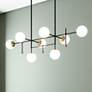 2_Quoizel Blaire 39 1/2" Wide Black 8-Light LED Island Pendant