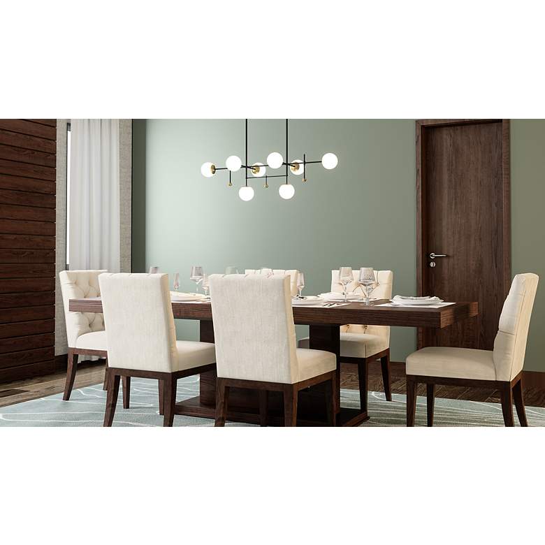 Image 4 Quoizel Blaire 39 1/2" Wide Black 8-Light LED Island Pendant more views